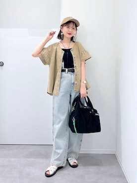 「アイテム（ベルト）」を使った、a i r iさん（レディース・150cm）の夏コーディネート
