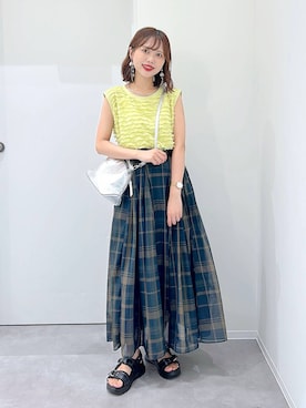 「アイテム（スカート）」を使った、a i r iさん（レディース・150cm・30代）の秋コーディネート
