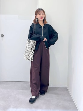 「アイテム（トートバッグ、その他）」を使った、a i r iさん（レディース・150cm）の秋コーディネート