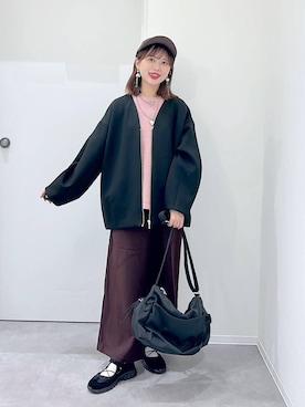 「アイテム（ブルゾン）」を使った、a i r iさん（レディース・150cm・30代）の秋コーディネート