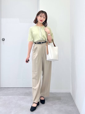 「GLOBAL WORK（グローバルワーク）のアイテム（パンツ）」を使った、a i r iさん（レディース・150cm）の夏コーディネート