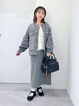 「アイテム（デニムジャケット）」を使った、a i r iさん（レディース・150cm・30代）の秋コーディネート