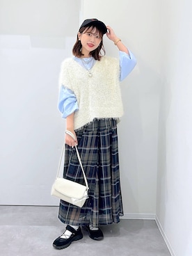 「アイテム（ベスト）」を使った、a i r iさん（レディース・150cm・30代）の秋コーディネート