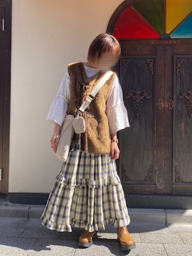 「CRB（シーアールビー）のアイテム」を使った、maroru✲*ﾟさん（レディース・148cm）の秋コーディネート