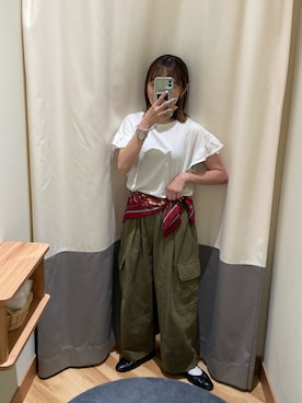 「アイテム（Tシャツ/カットソー）」を使った、maroru✲*ﾟさん（レディース・148cm）の夏コーディネート