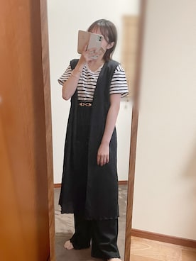 「AS KNOW AS PINKY（アズノゥアズピンキー）のアイテム（パンツ）」を使った、maroru✲*ﾟさん（レディース・148cm）の夏コーディネート