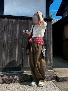 「Samansa Mos2（サマンサ モスモス）のアイテム」を使った、maroru✲*ﾟさん（レディース・148cm）の夏コーディネート
