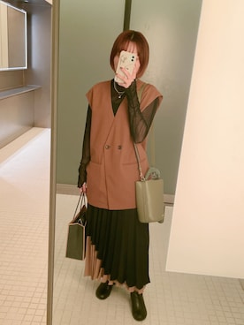 「HARE（ハレ）のアイテム」を使った、maroru✲*ﾟさん（骨格ウェーブ・レディース・148cm）の秋コーディネート