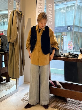 「FIL DE FER（フィルデフェール）のアイテム」を使った、murata.さん（レディース・161cm）の秋コーディネート