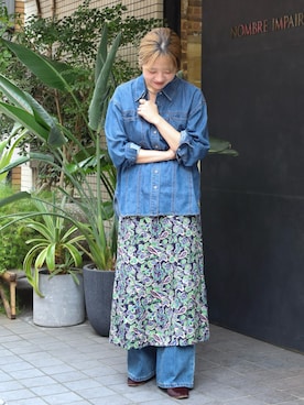 「NOMBRE IMPAIR（ノンブルアンペール）のアイテム」を使った、murata.さん（レディース・161cm）の秋コーディネート
