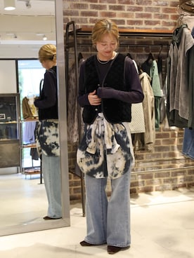 「アイテム（ブルゾン）」を使った、murata.さん（レディース・161cm）の秋コーディネート