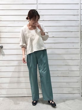「NOMBRE IMPAIR（ノンブルアンペール）のアイテム（パンプス）」を使った、murata.さん（レディース・160cm）の夏コーディネート