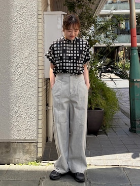 「NOMBRE IMPAIR（ノンブルアンペール）のアイテム」を使った、murata.さん（レディース・161cm）の春コーディネート