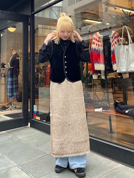 「FIL DE FER（フィルデフェール）のアイテム」を使った、murata.さん（レディース・161cm）の秋コーディネート