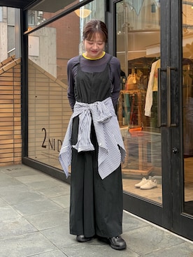 「FIL DE FER（フィルデフェール）のアイテム」を使った、murata.さん（レディース・161cm）の春コーディネート