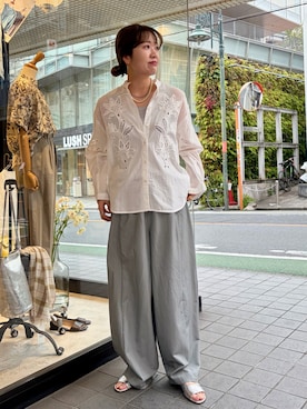 「FIL DE FER（フィルデフェール）のアイテム」を使った、murata.さん（レディース・161cm）の春コーディネート