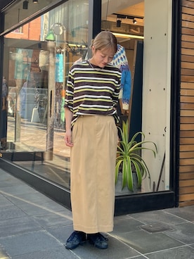 「FIL DE FER（フィルデフェール）のアイテム」を使った、murata.さん（レディース・161cm）の夏コーディネート