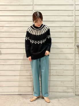 「NOMBRE IMPAIR（ノンブルアンペール）のアイテム（パンプス）」を使った、murata.さん（レディース・160cm）の秋コーディネート