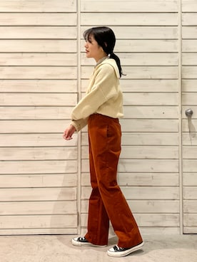 「FIL DE FER（フィルデフェール）のアイテム（ニット/セーター）」を使った、murata.さん（レディース・160cm）の冬コーディネート