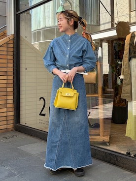 「FIL DE FER（フィルデフェール）のアイテム」を使った、murata.さん（レディース・161cm）の春コーディネート