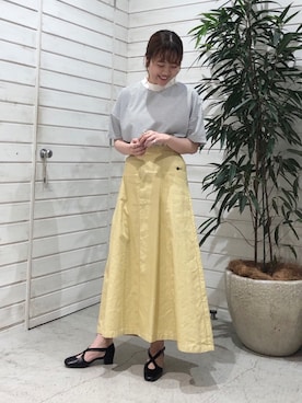 「NOMBRE IMPAIR（ノンブルアンペール）のアイテム（パンプス）」を使った、murata.さん（レディース・160cm）の夏コーディネート