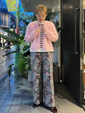 「ピンクニット」｜murata.さん（レディース・161cm）の秋コーディネート