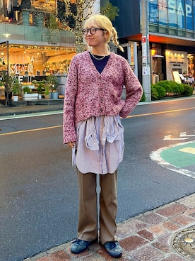 「FIL DE FER（フィルデフェール）のアイテム」を使った、murata.さん（レディース・161cm）の秋コーディネート