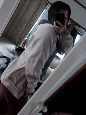 「アイテム（その他アウター、ピンク系）」を使った、kyoko32さん（レディース・150cm）の冬コーディネート