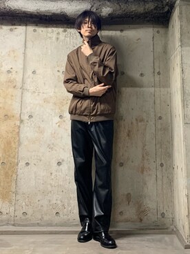 「Wrangler」｜「アイテム（その他アウター）」を使った、STORE   東京ベイ　本田翼さん（メンズ・178cm）の秋コーディネート