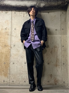 「ARMY TWILL（アーミーツイル）のアイテム（ミリタリージャケット）」を使った、STORE   東京ベイ　本田翼さん（メンズ・178cm）の秋コーディネート