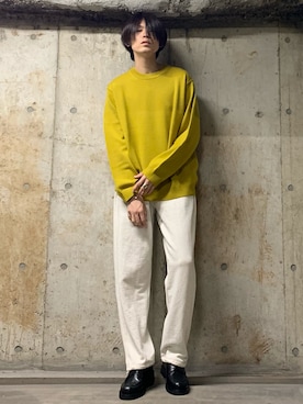 「URBAN RESEARCH（アーバンリサーチ）のアイテム（スウェットパンツ）」を使った、STORE   東京ベイ　本田翼さん（メンズ・178cm）の秋コーディネート