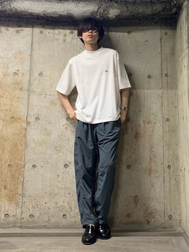 「Scye（サイ）のアイテム（Tシャツ/カットソー）」を使った、STORE   東京ベイ　本田翼さん（メンズ・178cm）の夏コーディネート