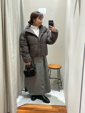 「アイテム（その他アウター）」を使った、Hitomiさん（レディース・145cm）の冬コーディネート