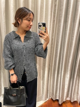 「アイテム（カーディガン/ボレロ）」を使った、Hitomiさん（レディース・145cm）の秋コーディネート