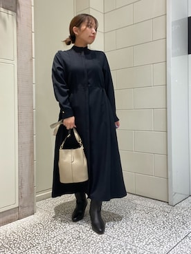 「アイテム（ワンピース/ドレス）」を使った、Hitomiさん（レディース・145cm）の秋コーディネート
