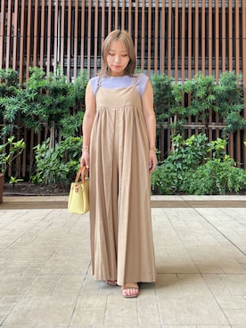 「ラベンダー」｜「アイテム（オールインワン・サロペット）」を使った、Hitomiさん（レディース・145cm）の夏コーディネート