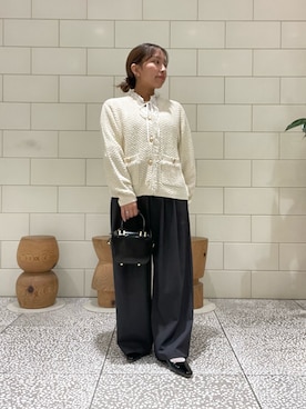 「アイテム（ショルダーバッグ）」を使った、Hitomiさん（レディース・145cm）の秋コーディネート