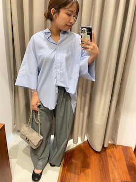 「アイテム（シャツ/ブラウス）」を使った、Hitomiさん（レディース・145cm）の夏コーディネート