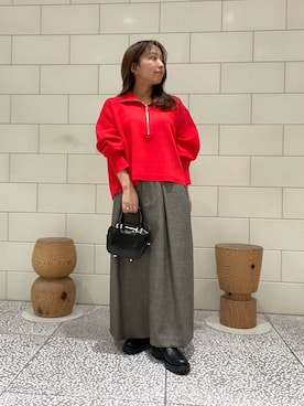 「アイテム（スカート）」を使った、Hitomiさん（レディース・145cm）の秋コーディネート