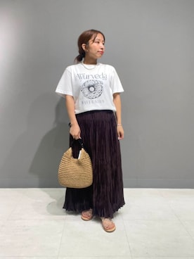 「アイテム（スカート）」を使った、Hitomiさん（レディース・145cm）の夏コーディネート