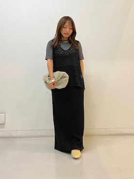 「URBAN RESEARCH（アーバンリサーチ）の2wayコードレースベスト（ベスト）」を使った、Hitomiさん（レディース・145cm）の夏コーディネート