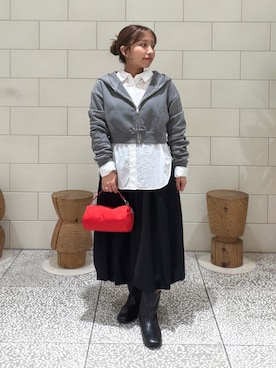 「URBAN RESEARCH（アーバンリサーチ）のアイテム（シャツ/ブラウス）」を使った、Hitomiさん（レディース・145cm）の秋コーディネート