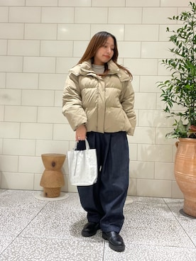 「アイテム（バッグ）」を使った、Hitomiさん（レディース・145cm）の秋コーディネート