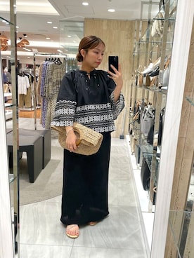 「アイテム（トップス）」を使った、Hitomiさん（レディース・145cm）の夏コーディネート