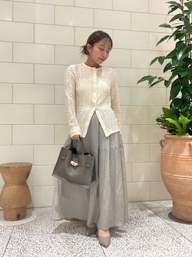 「アイテム（スカート）」を使った、Hitomiさん（レディース・145cm）の夏コーディネート