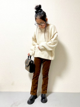 「MOUSSY（マウジー）のアイテム」を使った、anna☆さん（キッズ・128cm）の冬コーディネート