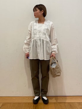 「URBAN RESEARCH DOORS（アーバンリサーチドアーズ）のアイテム（タンクトップ）」を使った、ほしななさん（レディース・150cm）の冬コーディネート