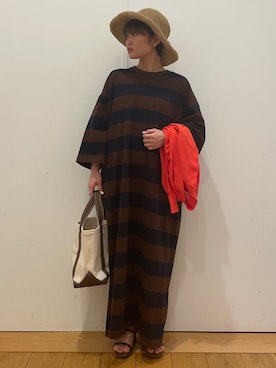 「RODE SKO（ロデスコ）のアイテム（帽子）」を使った、ほしななさん（レディース・150cm）の春コーディネート