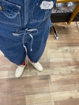 「orSlow（オアスロウ）のアイテム（オールインワン・サロペット）」を使った、kukukoさん（レディース・154cm）の春コーディネート