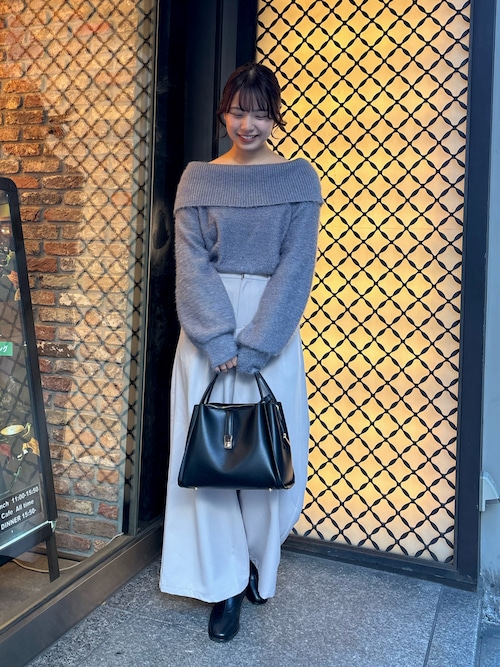 GOATEESSENCE タックワイドパンツ （HIGH WAIST TUCK WIDE PANTS /ハイ 
